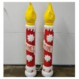 Blow Mold Noel Candles