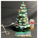 Ceramic Lighted Tree 14ï¿½ + Star Topper