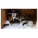 Revere Ware Pans 2Q Small & Medium Skillet 8Qt