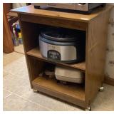 Microwave Stand (Rolling) W24 H30.5 D19*