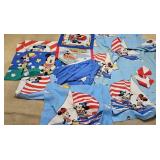 Mickey Mouse Disney Vtg Curtains Top Sheet Sham