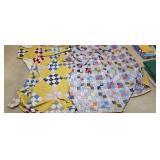 Quilt Tied and Machine Pieced 69 x 82 & 66 x 83