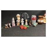 Figurine Lot Chalkware Indian Strawberries