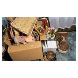 Basket Floral Decor Lot