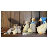 Ceramic Geese Lot 1990ï¿½s