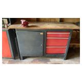 Workbench w/Vise  & ContentsW55 H33 D21