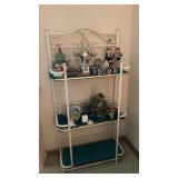 Metal Display Shelf Unit w/ Brass Colored