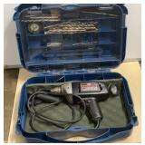 Craftsman 3/8ï¿½ Electric Drill w/ Case & Bits