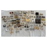 Earring Lot Clip and Pierced Some Monet Gold