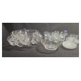 Anchor Hocking Grapevine Punch Bowl Cups Arcoroc