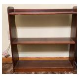 Wood Bookcase W27 H28.5 D8