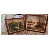 2 Paintings (1 print)