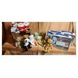 1990s Beanie Baby Club Kits Bears Santa Holly