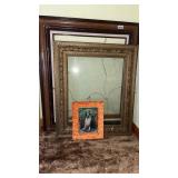 Gilded Frame with Glass 27 x 21 Wood Frame 32 x