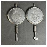 Griswold Waffle Cast Iron 885 A 886 A No. 8
