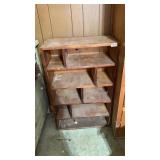 Wood Shelf Unit W24 H37.5 D11