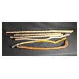 Handmade Wooden Walking Sticks Canes Variety of