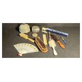 Vintage Lot Personal Assortment Brushes Plastic