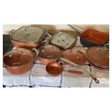 Copper Chef Square Pans and Copper Cook Round Lot