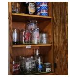 Contents of Cabinet Glassware Muncie Federal 1979