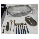 Basket Wire Strainer Brass Dessert Fish Fork