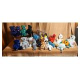 1990s Beanie Baby Lot Avon Beanie Moose, Camel