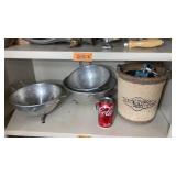 Colanders & 2 Qt Ice Cream Freezer