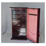 6 Drawer Enclosed Jewelry Chest Cabinet w15 x d15