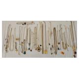 Vintage Costume Jewelry Gold Tone Art Deco
