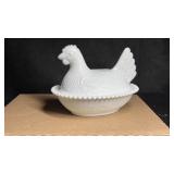 Milk Glass Indiana Glass Hen on Nest 6ï¿½