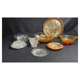 Jeanette Carnival Iridescent Glass Iris &