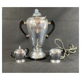La Belle Silver Co. Electric Coffee Percolator