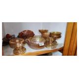 Carnival Glassware  Candy Dish Jewelry Box Bowls