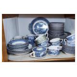 Carrier & Ives Stoneware Dish Lot