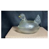 Indiana Glass Hen on Nest 6ï¿½ Clear Some Paint