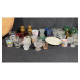 Slag Carnival Shot Votive Glass Lot