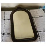 Vintage Framed Mirror Twine Style Hanger
