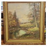 Baumann Oil Painting 35 x 40 Framed No Glass