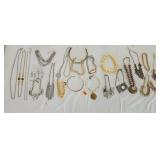 Costume Gold Tone Silver Tone Jewelry Lot