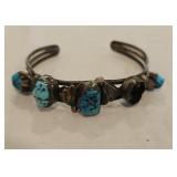 Southwest Native American Unmarked Silver and