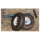 Cart Wheels and Tire Pump