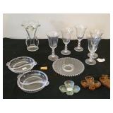 Candlewick Stemware Vase Candy Dishes 8" Plate