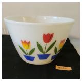 Vintage Fire-King Tulip splash-proof mixing bowl