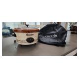 Vintage Rival 5 Qt Crock Pot with Carrying Case