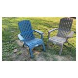 West Port Composite Patio Chairs Blue Gray