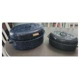 Granite Ware Roasting  Pans 17" W x 5"H 14"W x