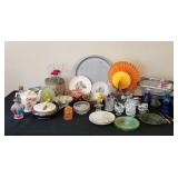 Dish Owl Gecko Throne Glassware Metal Lot