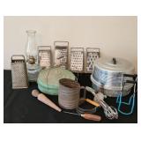 Vintage Metal Cake Pie Rack Sifter Egg Beater