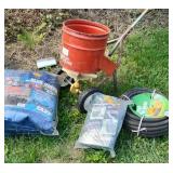 Metal Broadcast Seed Spreader NEW Tarp Garden