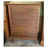 Five-Drawer Chest-of-Drawers W33 H47 D18